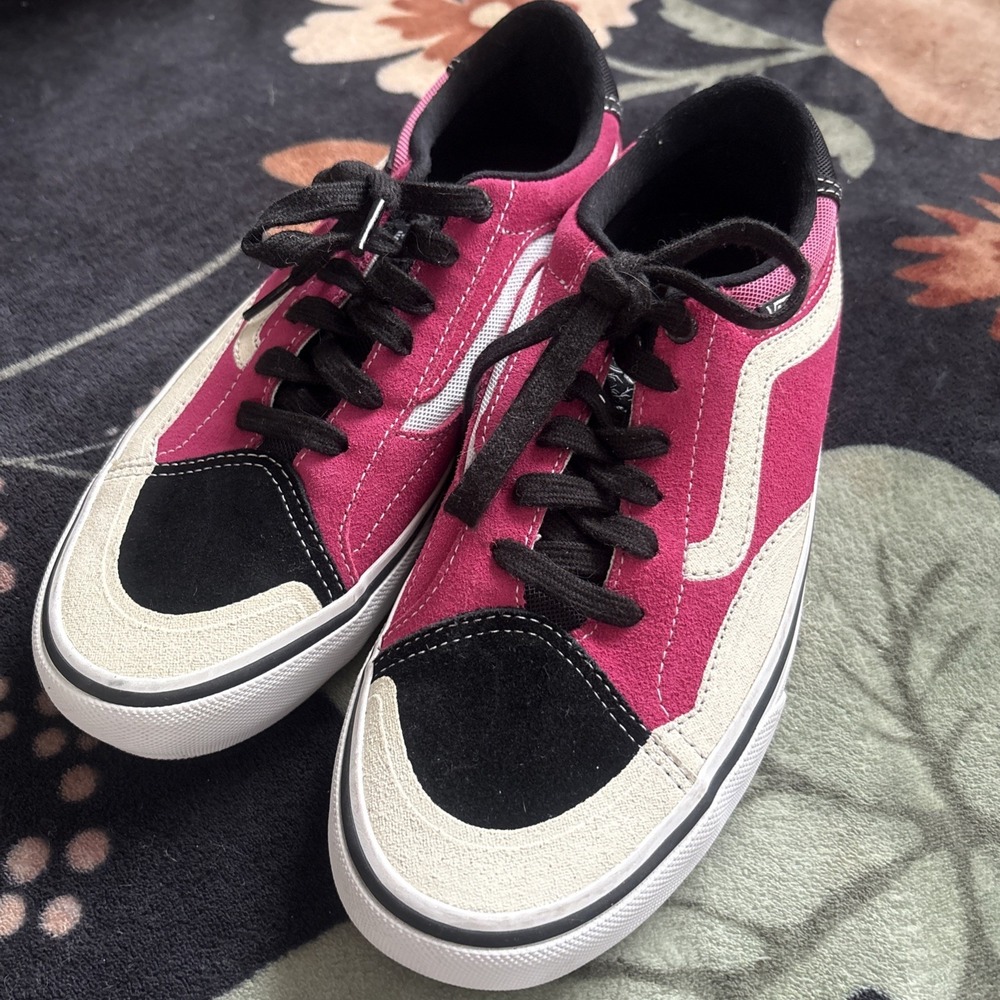 Vans Pro Trujillo Pink, Black, White Ultracush Lite 3D Sneakers - Lightly Worn
